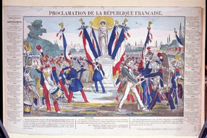 Proklamacja Republiki Francuskiej, 25 lutego 1848 r. autorstwa French School