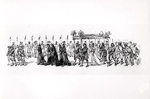 Broszura produkcyjna do „Ruy Blas” (1838) Victora Hugo (1802-85) autorstwa French School