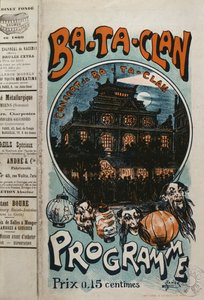 Program koncertu kawiarnianego Ba-Ta-Clan, ok. 1905 autorstwa French School