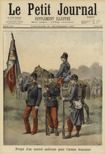 Proponowany nowy mundur dla armii francuskiej, 1897 autorstwa French School