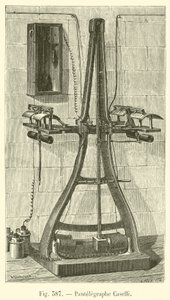 Puntelegraphe Caselli (grawerowanie) autorstwa French School