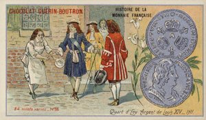 Ćwierć ecu Ludwika XIV autorstwa French School