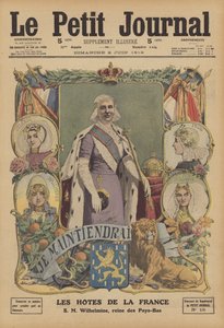 Królowa Wilhelmina z Holandii (kolor lito) autorstwa French School