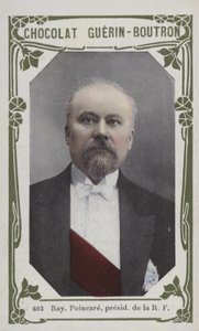 Raymond Poincare, Prezydent Republiki Francuskiej (kolorowe zdjęcie) autorstwa French School