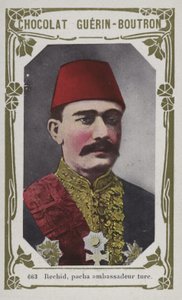 Reshid, Pasha Ambasador Turcji (kolorowe zdjęcie) autorstwa French School