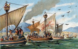 Odzyskanie Sycylii Wschodniej nad Arabami: Roger de Hauteville podbija Apulię i Kalabrię, a aneantis flotę Saracenów w Palermo autorstwa French School