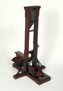 Zredukowany model gilotyny (drewno i metal) (patrz również 50504)