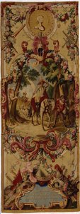 Gobelin Regence Gobelins z historią Don Kichota, 1717-18 autorstwa French School