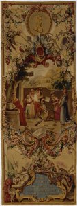 Gobelin Regence Gobelins z historią Don Kichota, 1717-18 autorstwa French School
