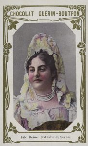Królowa Serbii Natalia (kolorowe zdjęcie) autorstwa French School