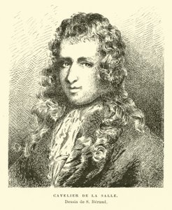 Rene-Robert Cavelier de Lasalle, francuski odkrywca autorstwa French School