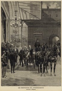 Powrót prezydenta Francji Felixa Faure