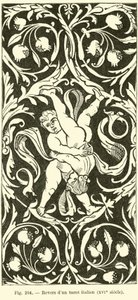 Rewers włoskiej karty tarota autorstwa French School