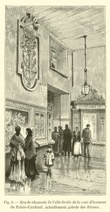 Parter prawego skrzydła dziedzińca głównego Pałacu Kardynała, obecnie Galeria Proues autorstwa French School
