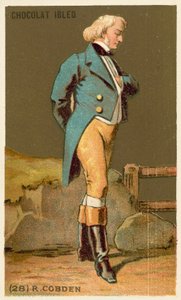 Richard Cobden , angielski polityk (chromolitho) autorstwa French School