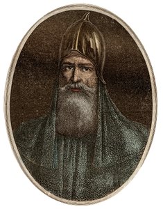 Riourik (Riurik, Rurik Rouri) książę varegue z IX wieku - Portret Ruryka, wodza Waregów i założyciela Rusi Kijowskiej (ok. 830-ok. 879) - Nowa encyklopedia narodowa Maurice