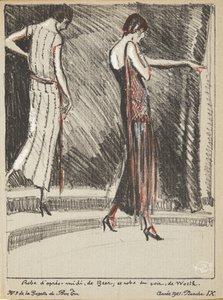 Sukienka Apres Midi projektu Beera i sukienka wieczorowa projektu Wortha z kolekcji modowych plansz autorstwa French School