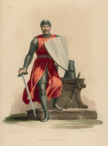 Robert le Fort (kolorowy grawerunek) autorstwa French School