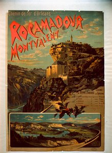 Rocamadour i Montvalent, ok. 1900 autorstwa French School