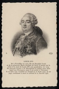 Król Ludwik XVI (lito) autorstwa French School