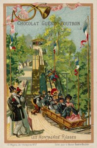 Kolejka górska (chromolitho) autorstwa French School