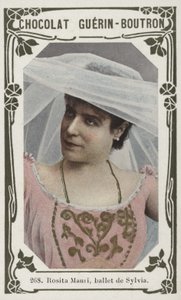 Rosita Mauri, balet de Sylvia (kolorowe zdjęcie) autorstwa French School