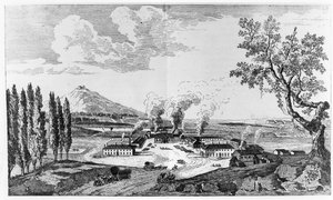 Królewska odlewnia w Le Creusot w 1787 r. autorstwa French School