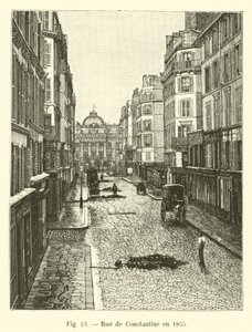 Rue de Constantine w 1855 r. autorstwa French School