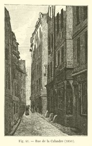 Rue de la Calandre, 1850 autorstwa French School