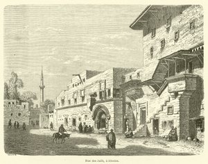 Ulica Żydów na Rodos (rycina) autorstwa French School