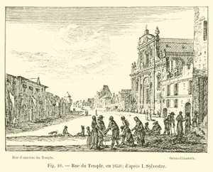Rue du Temple, w 1650; po I Sylwestrze autorstwa French School