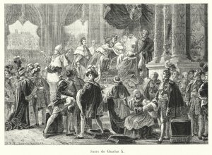 Sacre de Charles X (rycina) autorstwa French School