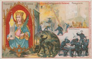 Św. Barbara autorstwa French School