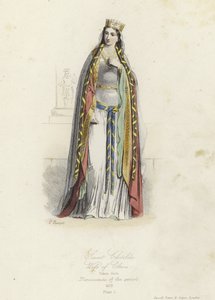 Św Klotylda, żona Clovis I, król Franków autorstwa French School
