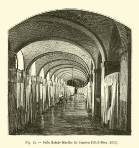 Sala Sainte-Marthe dawnego Hotel-Dieu, 1875 autorstwa French School