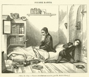Salon 1840, Ramus czekający na zabójców (rycina) autorstwa French School