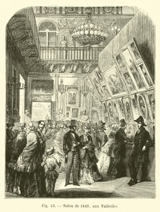 Salon z 1849 r. w Tuileries autorstwa French School