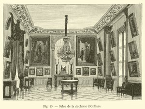 Salon księżnej Orleanu autorstwa French School