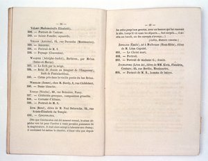 Wpis do katalogu Salon des Refuses dla Whistlers Dame Blanche (Symfonia w bieli nr 1: Biała dziewczyna) 1863 autorstwa French School
