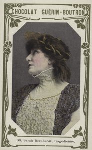 Sarah Bernhardt, tragedienne (kolorowe zdjęcie) autorstwa French School
