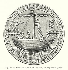 Pieczęć miasta Dover, Anglia autorstwa French School