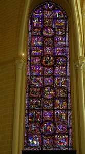 Scena z życia św. Marcina, katedra w Chartres autorstwa French School