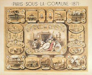 Sceny z Komuny Paryskiej, 1871 autorstwa French School