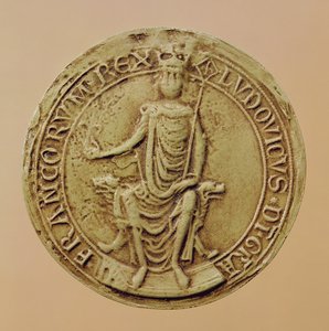 Pieczęć Ludwika VIII (1187-1226) (wosk) autorstwa French School