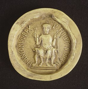 Pieczęć Filipa I (1052-1108) 1082 (wosk) autorstwa French School
