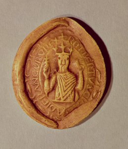 Pieczęć Roberta II (ok. 970-1031) Pobożnego, 997 AD autorstwa French School