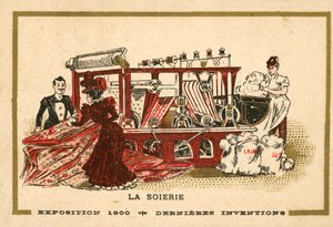 Produkcja jedwabiu (chromolitho) autorstwa French School