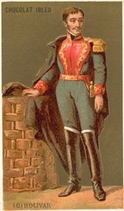 Simon Bolivar, wenezuelski przywódca wojskowy i polityczny autorstwa French School