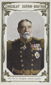 Sir A Douglas, angielski admirał (kolorowe zdjęcie) autorstwa French School