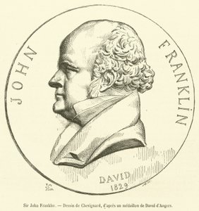 Sir John Franklin (grafika) autorstwa French School